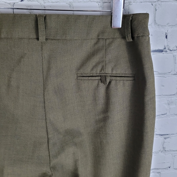 DEBBIE SHUCHAT | vintage wool spandex blend wide leg dress pants - Picture 4 of 7